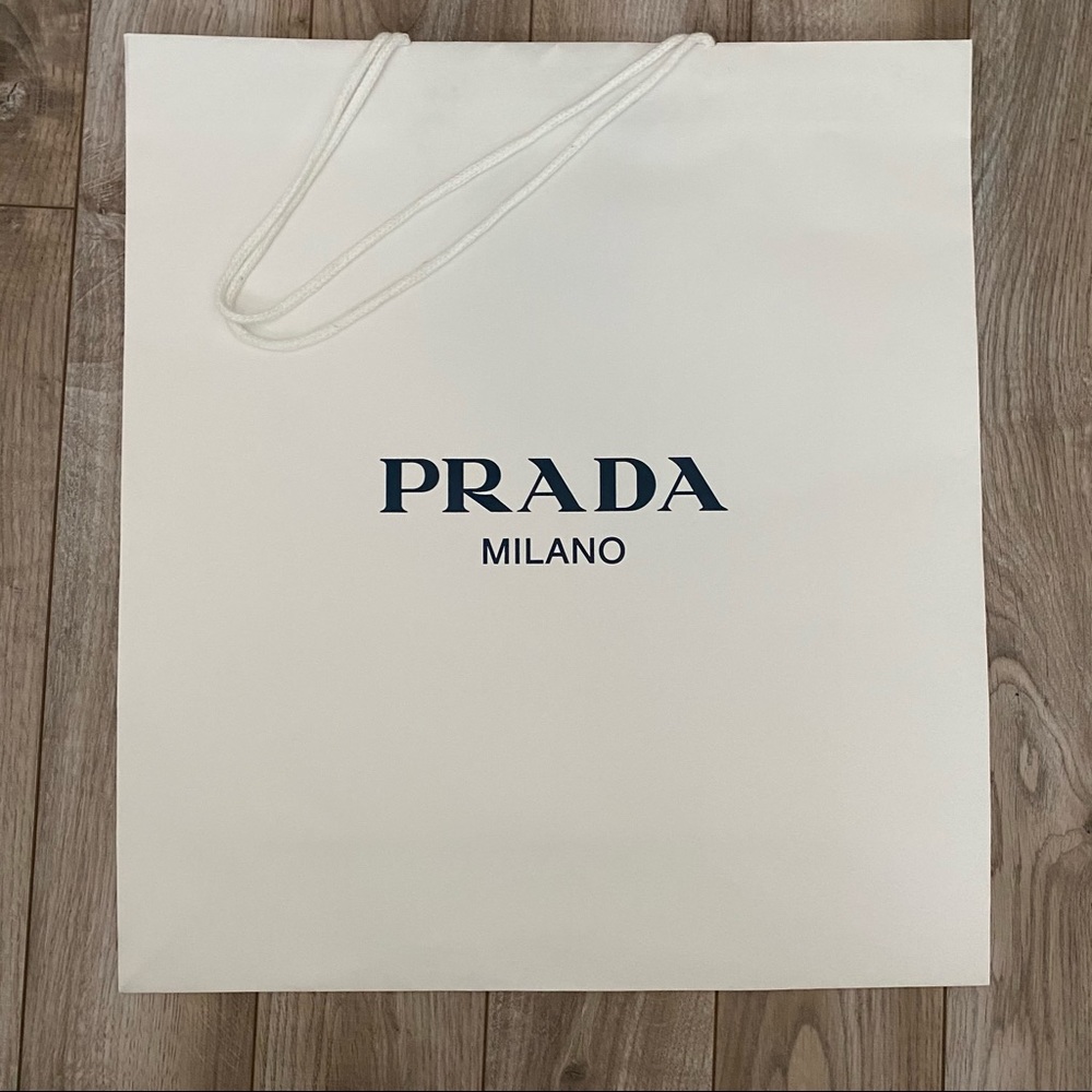 PRADA Paper Bag 19”h x 17.25”w x 6”d